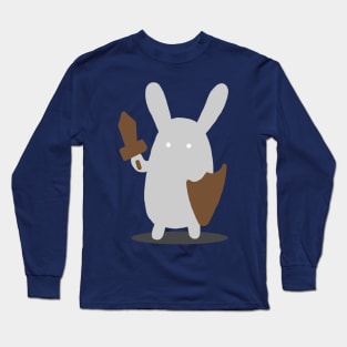 Cute Bunny Rabbit Warrior Long Sleeve T-Shirt